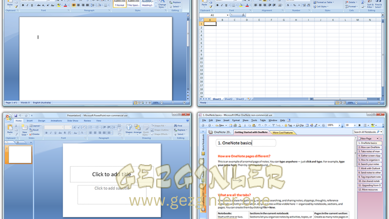 Microsoft Office 2007 Gezginler